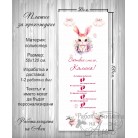 Платно за прощъпулник / Пътечка за прохождане - Розов заек