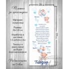 Платно за прощъпулник / Пътечка за прохождане - Мече